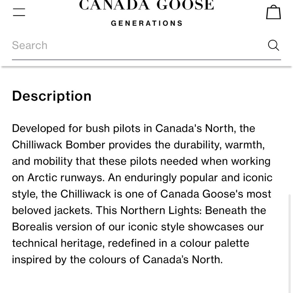 Canada Goose Men’s Chilliwack Bomber Northern Jacket in color Spirit Sz M - Picture 3 of 16